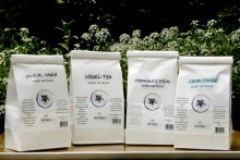 Calm Child Herbal Tea shown with other Sweet Herb Medicinal Herbal Teas. Not included with purchase of Calm Child.